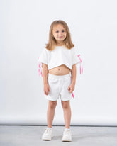 Ribbon-Detail Cropped Top - Venti