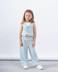 Crushed Textured Tie-Front Vest - Venti