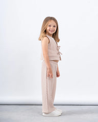 Crushed Textured Tie-Front Vest - Venti