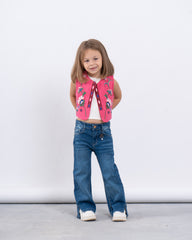 Embroidered Floral Vest