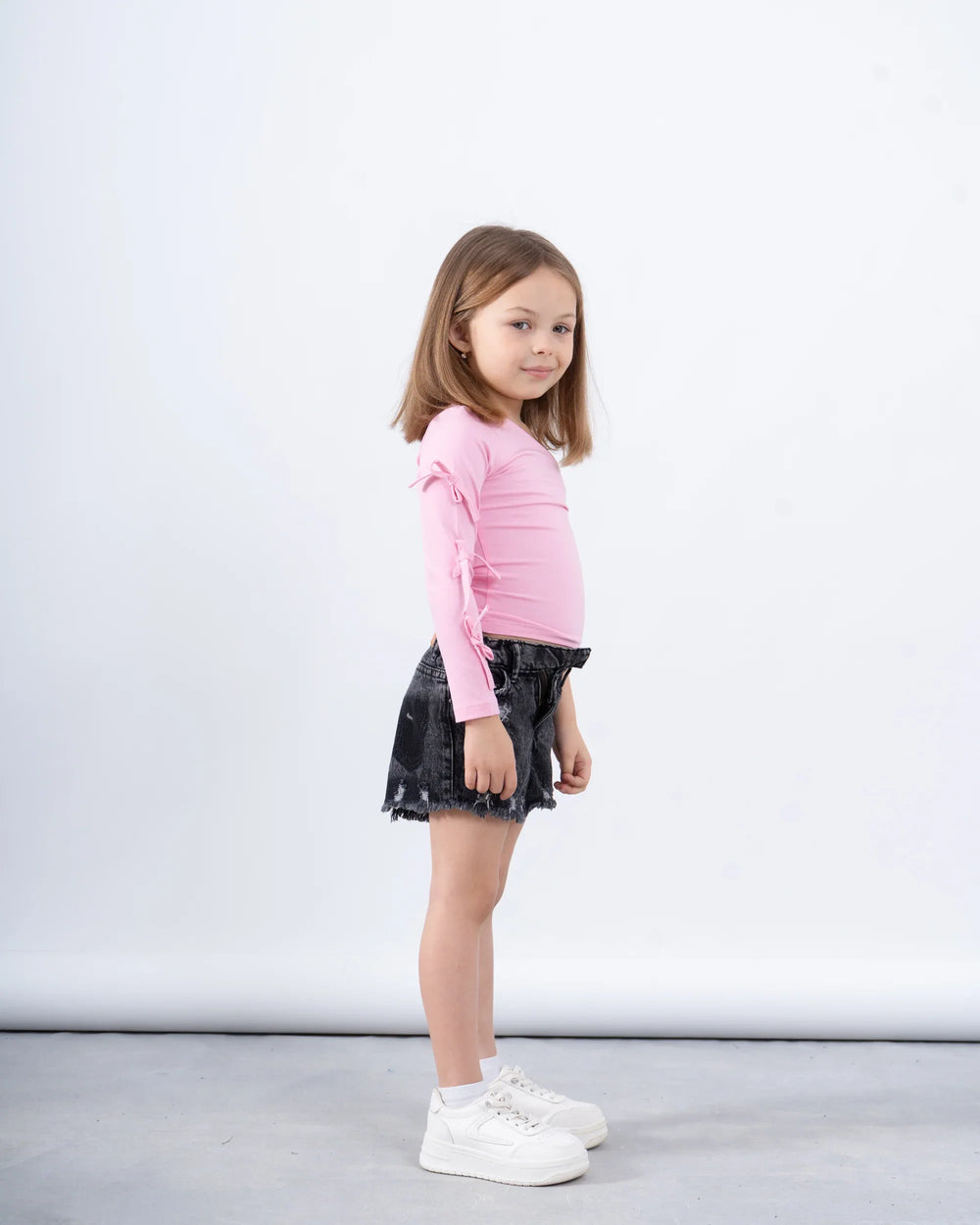 One-Shoulder Bow Sleeve Top - Venti