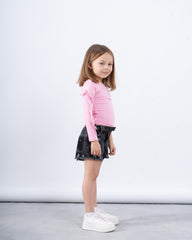 One-Shoulder Bow Sleeve Top