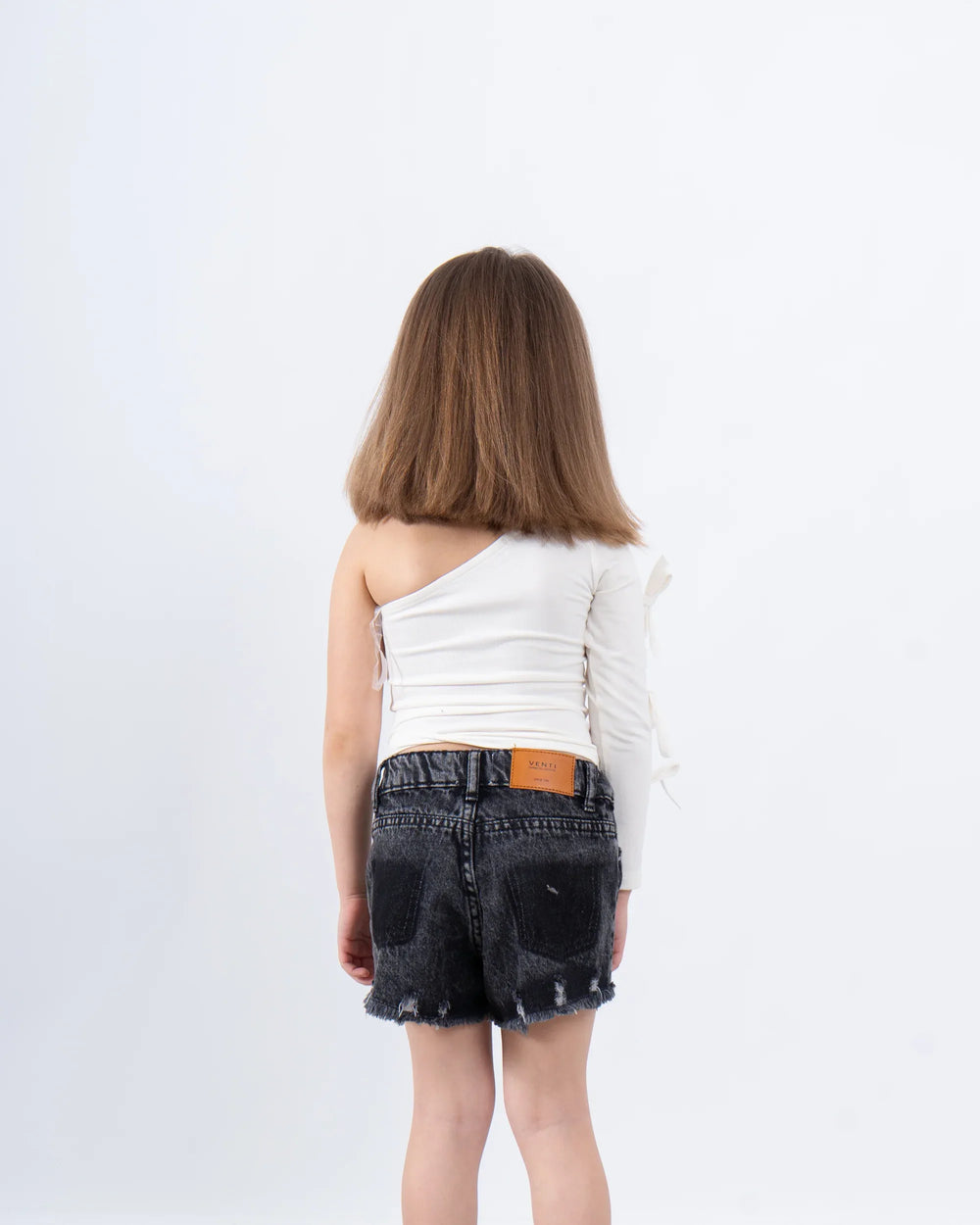 One-Shoulder Bow Sleeve Top - Venti