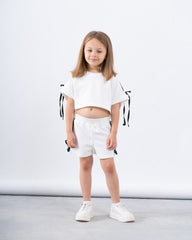 Ribbon-Detail Cropped Top