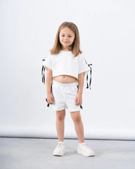 Ribbon-Detail Cropped Top - Venti