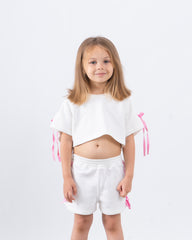 Ribbon-Detail Cropped Top