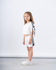 Ribbon-Detail Sporty Shorts