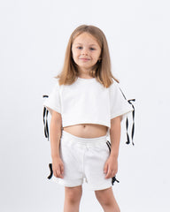 Ribbon-Detail Cropped Top