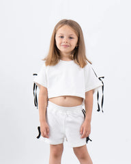 Ribbon-Detail Cropped Top - Venti