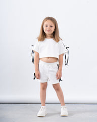 Ribbon-Detail Sporty Shorts