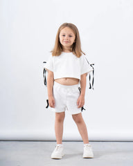 Ribbon-Detail Cropped Top - Venti