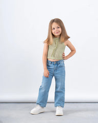 Ruched Ribbed Sleeveless Top - Venti
