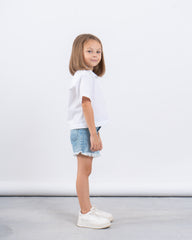 Button-Up Shirt With Embroidered Shoulders