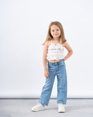Ruffled Halter Crop Top