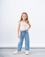 Ruffled Halter Crop Top