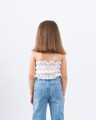 Ruffled Halter Crop Top