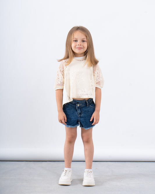 Lace Relaxed-Fit Top