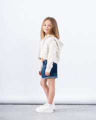 Zip-Up Glitter Hoodie