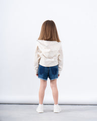 Zip-Up Glitter Hoodie