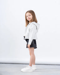 Zip-Up Glitter Hoodie - Venti