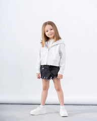 Zip-Up Glitter Hoodie - Venti