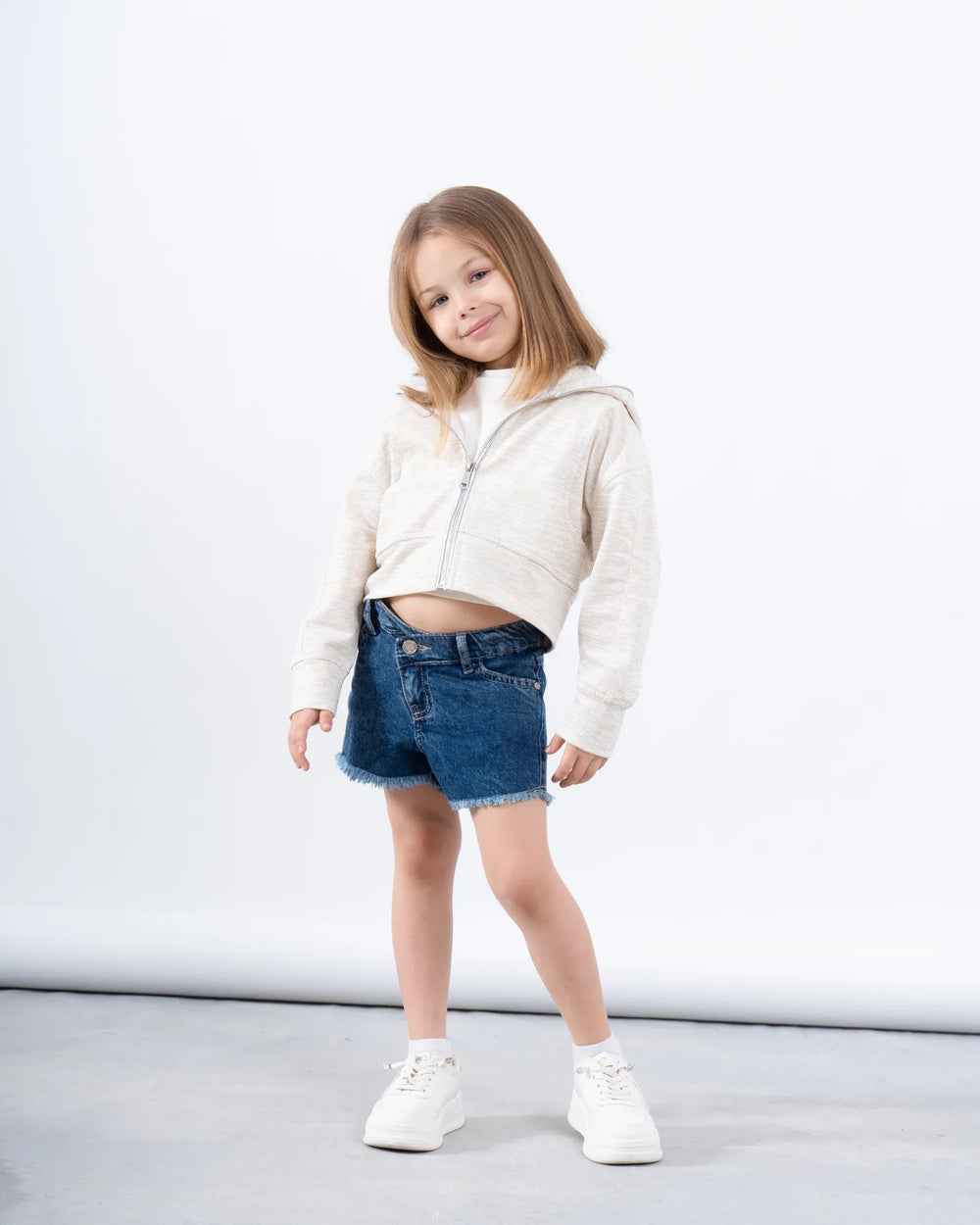 Zip-Up Glitter Hoodie - Venti