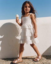 Kids’ Gingham Ruffle Dress