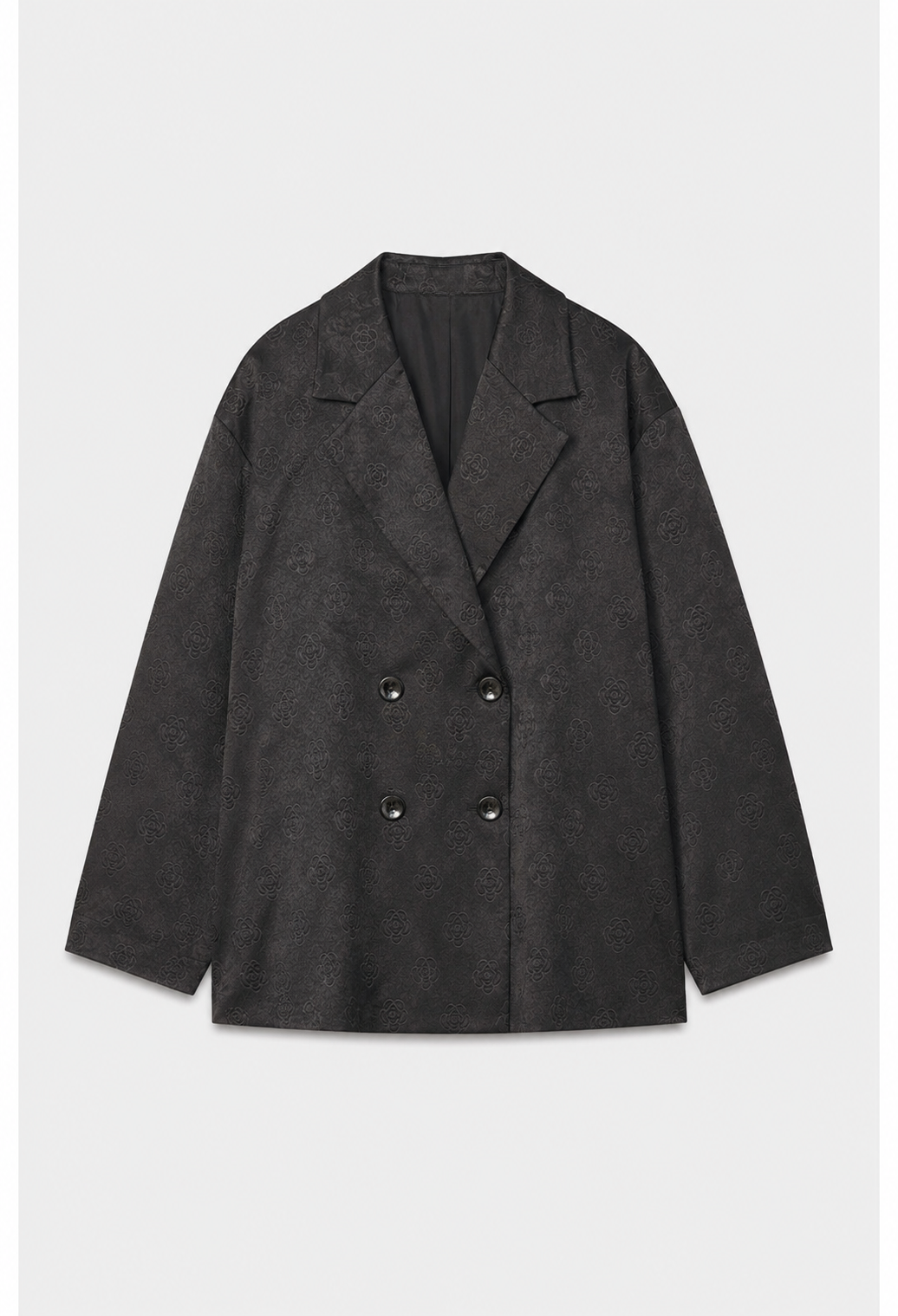 Women jacquard satin blazer