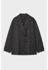 Women jacquard satin blazer