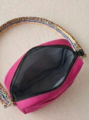 Pink/Black Cross Body Bags