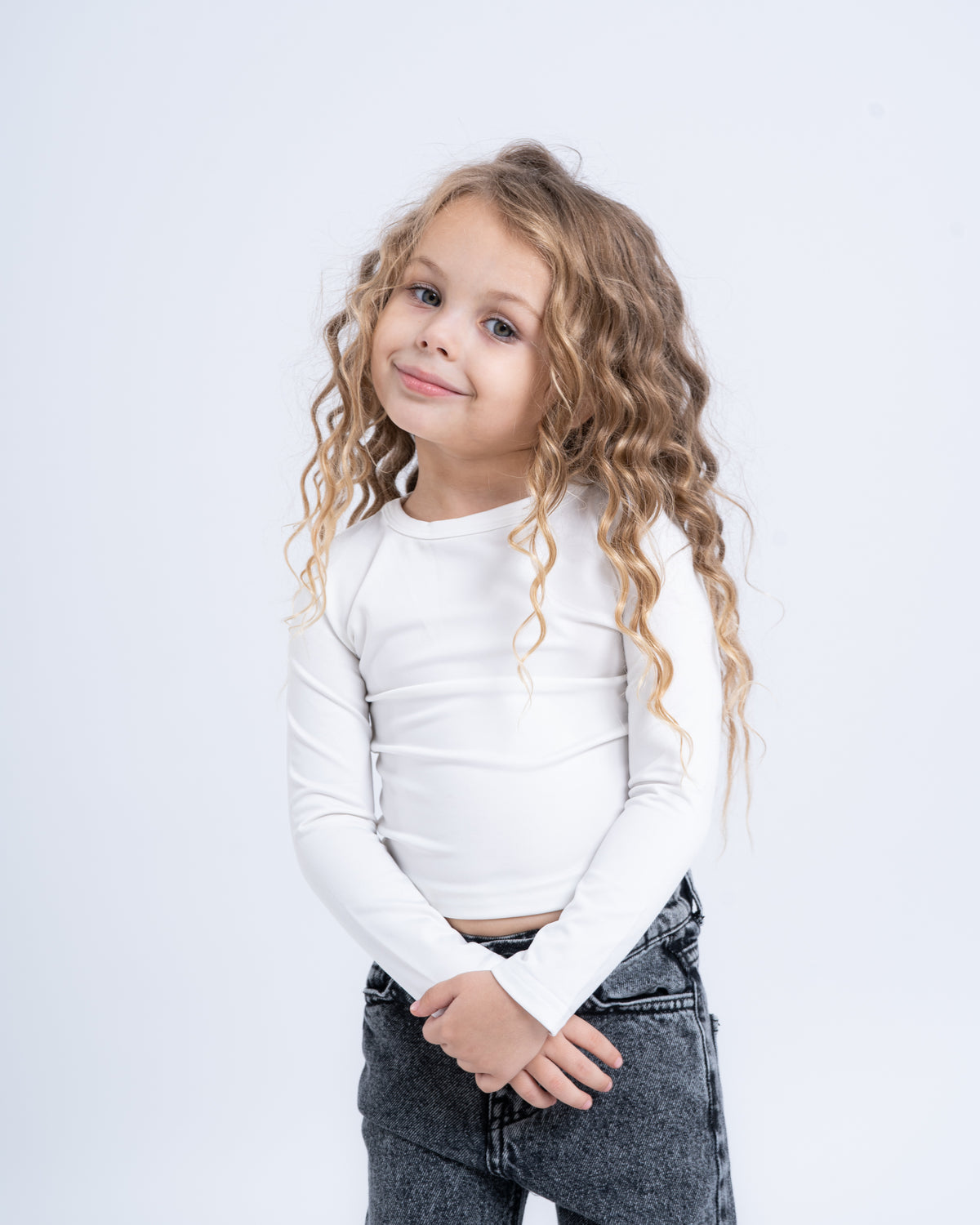 Basic Polyamide Round Neck Top