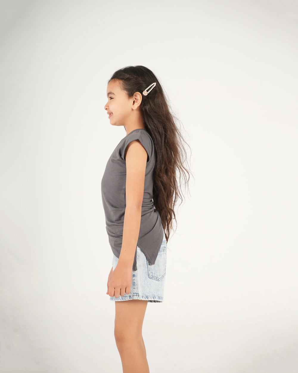 Rushed Side Assymetric Top - Venti
