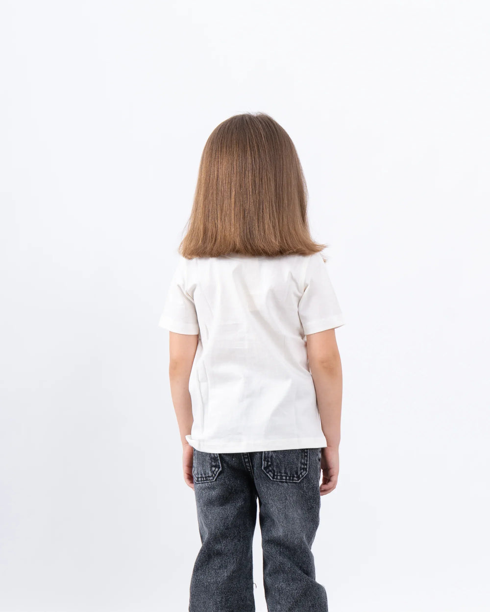 Graphic Tee with Crochet Flower Details - Venti