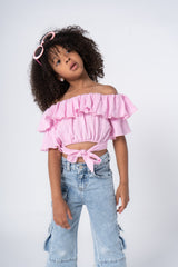 Offshoulder Ruffles Blouse