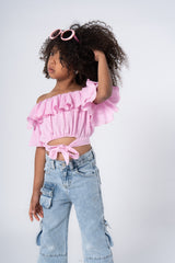 Offshoulder Ruffles Blouse