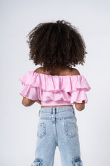 Offshoulder Ruffles Blouse