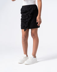 Diagonal Ruffle Skirt