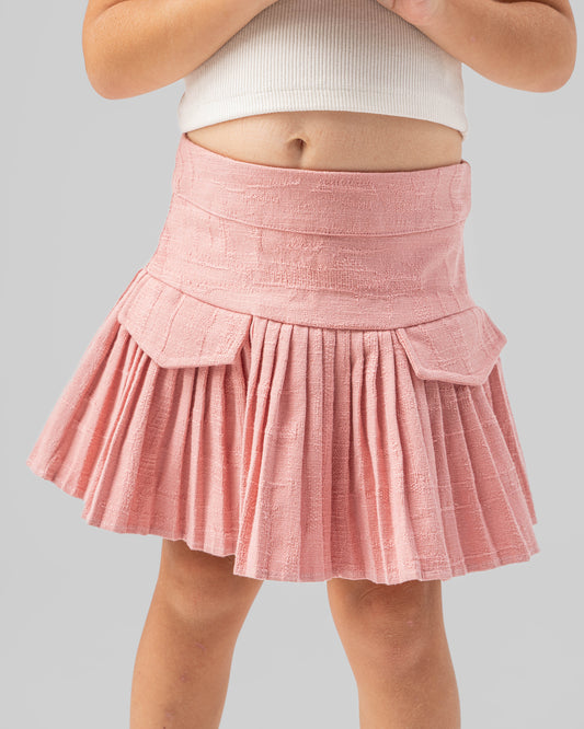 Pleated Pink Skirt