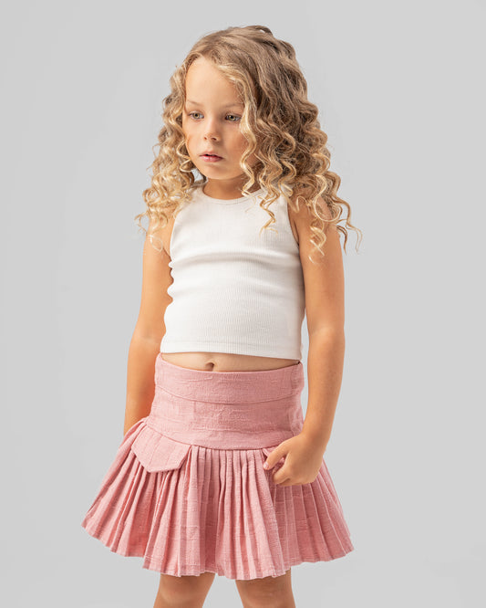 Pleated Pink Skirt