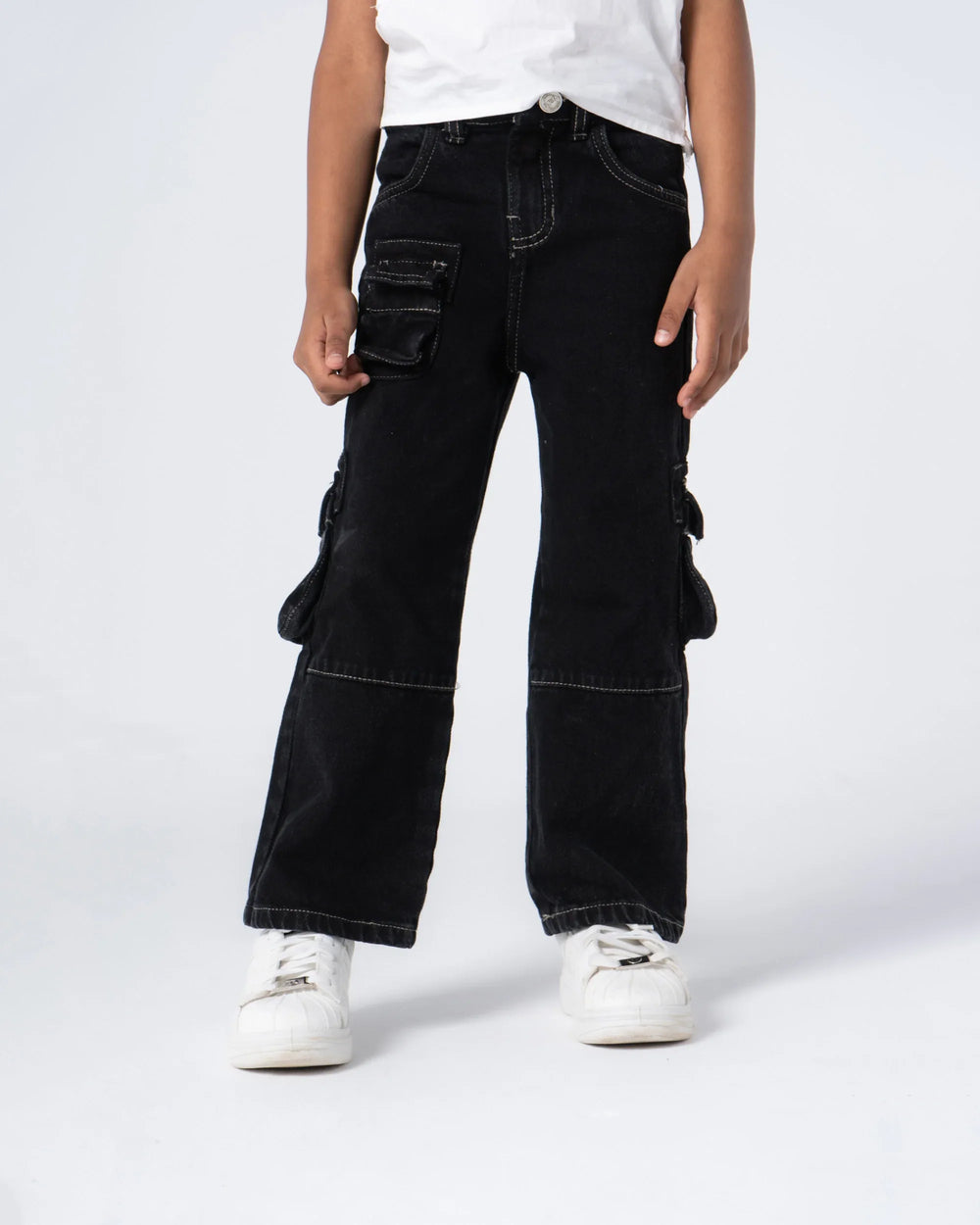 Denim Cargo Pants - Venti