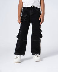 Denim Cargo Pants