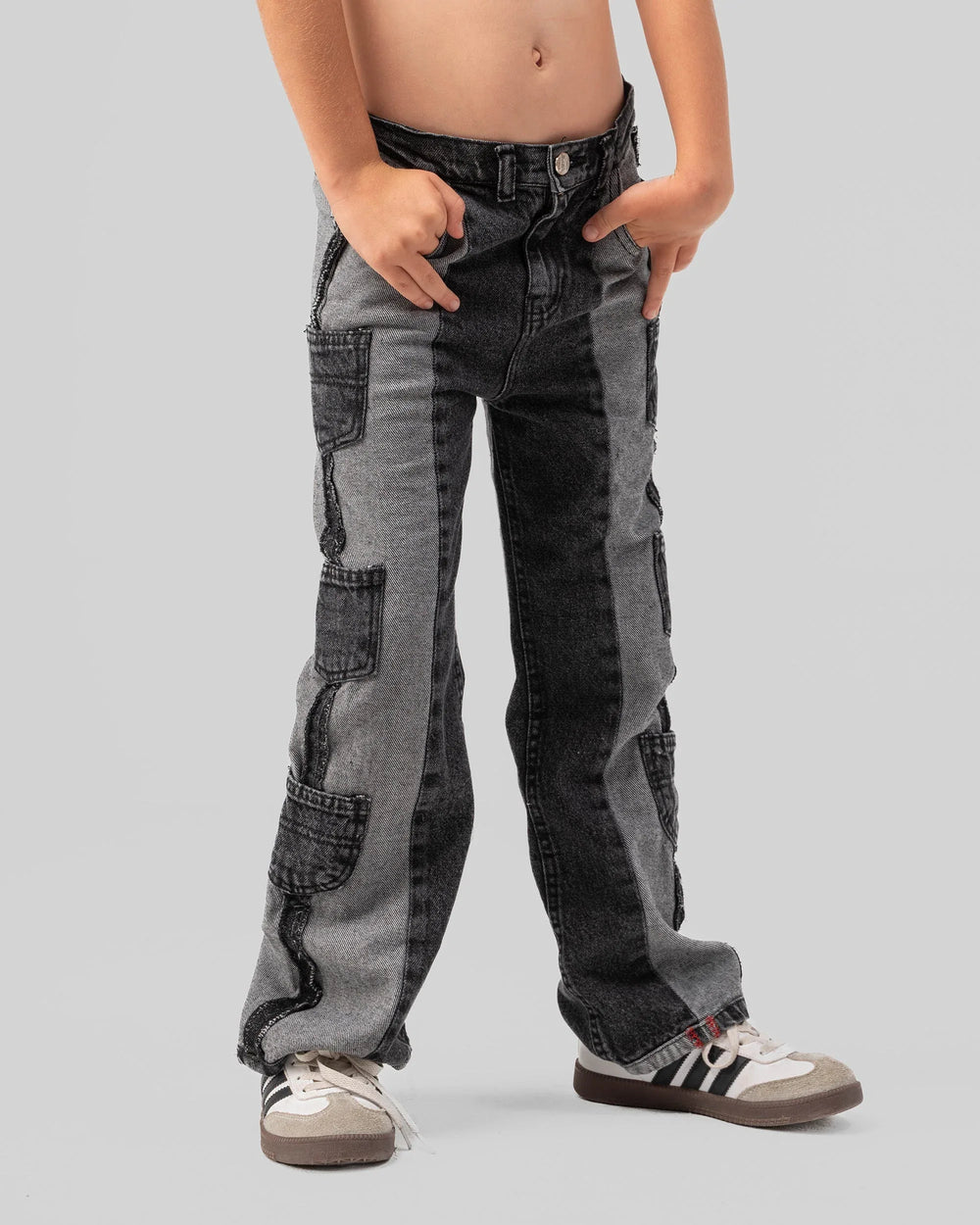 Denim Fade Pockets Pants - Venti