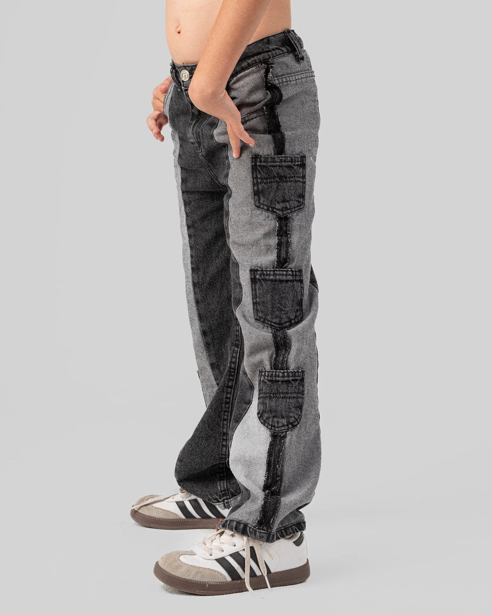 Denim Fade Pockets Pants - Venti