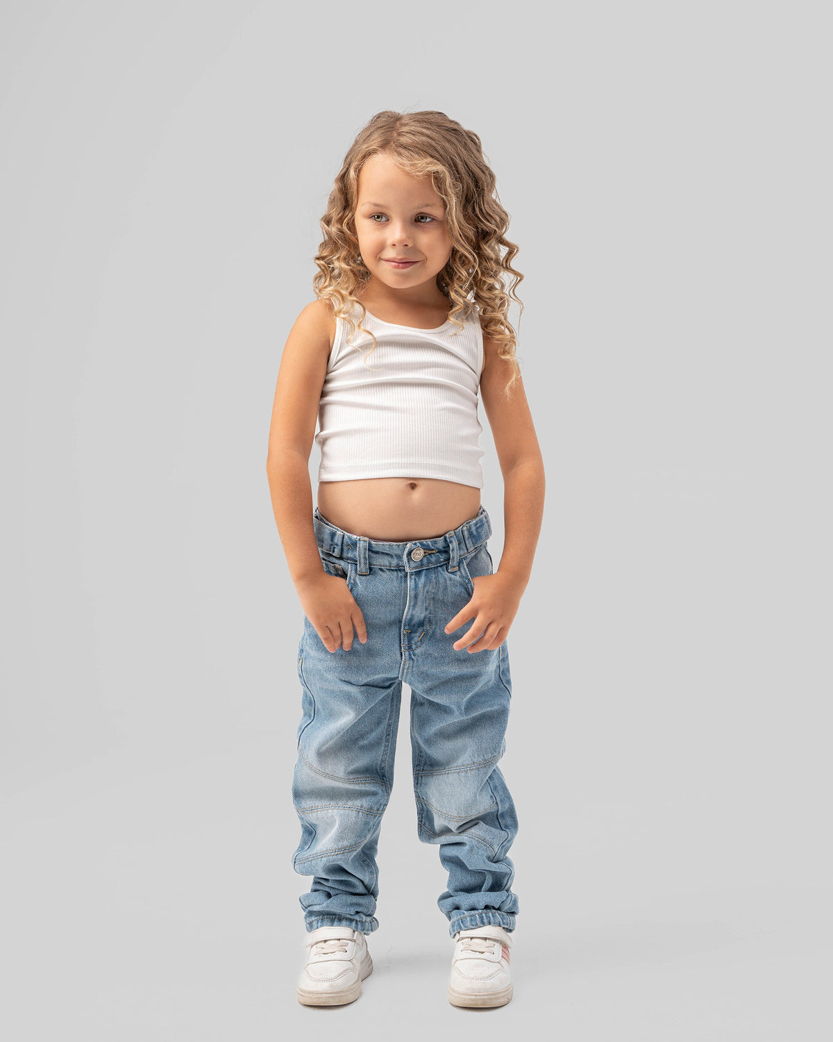 Denim Balloon Fit Pants