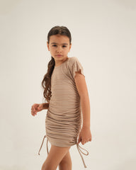 Drawstring Sides Dress