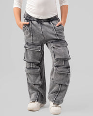 Acid Wash Cargo Pants