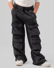 Acid Wash Cargo Pants