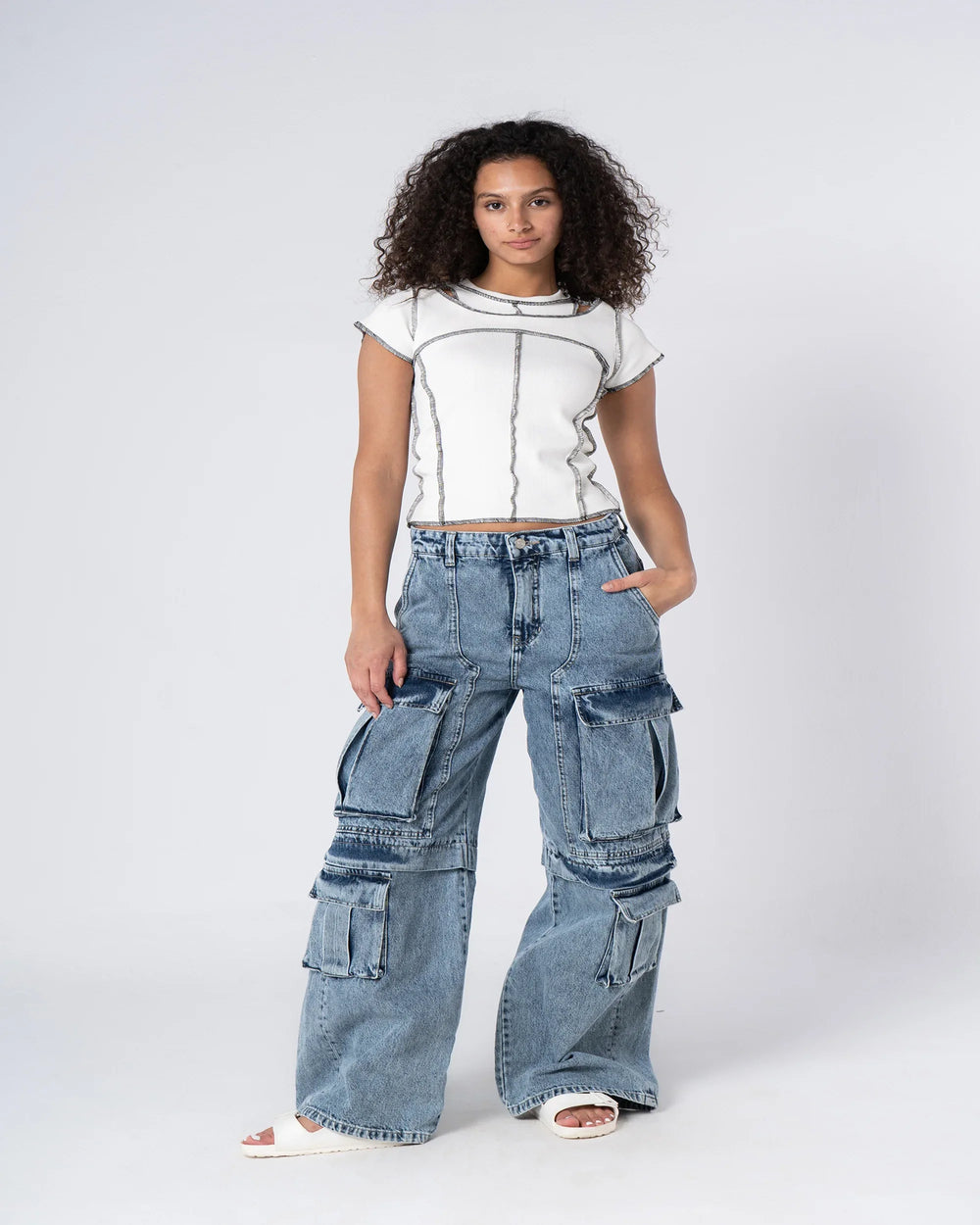 Contrast Stitch T-shirt - Venti