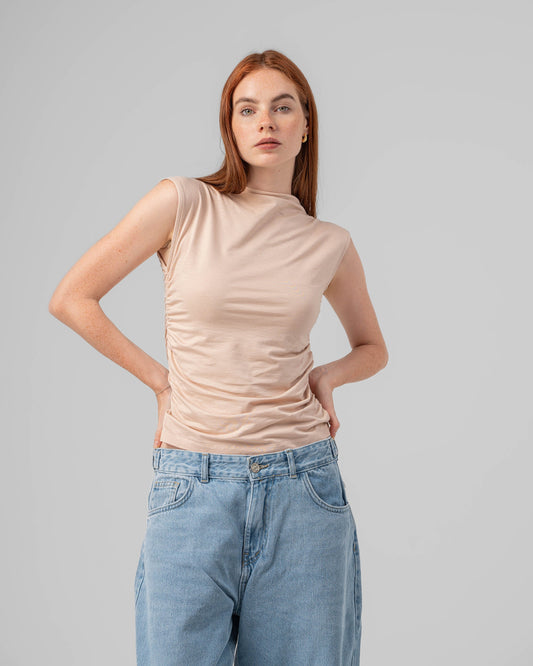 Basic Ruched Sides Top