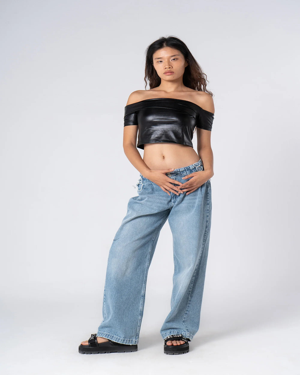 Metallic Off Shoulder Top - Venti